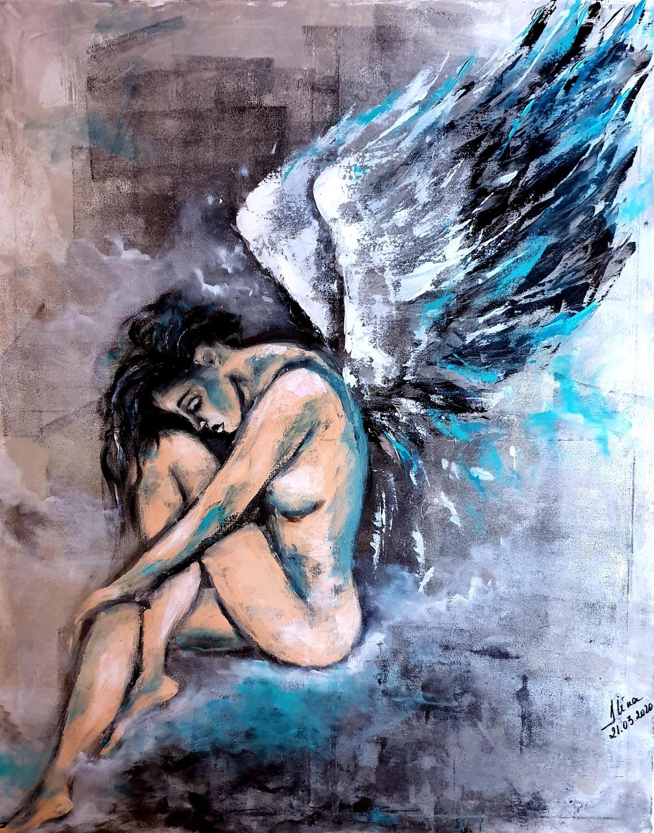 ArteDiAlina.com painting: Sleepy angel